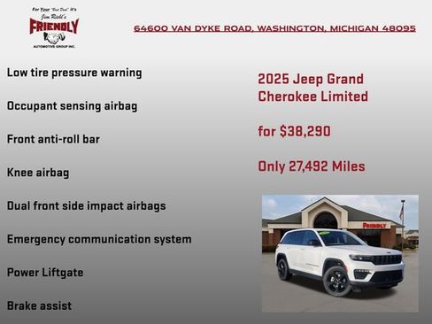 Used 2025 Jeep Grand Cherokee Limited w/ Black Appearance Package AWD/4WD image 25