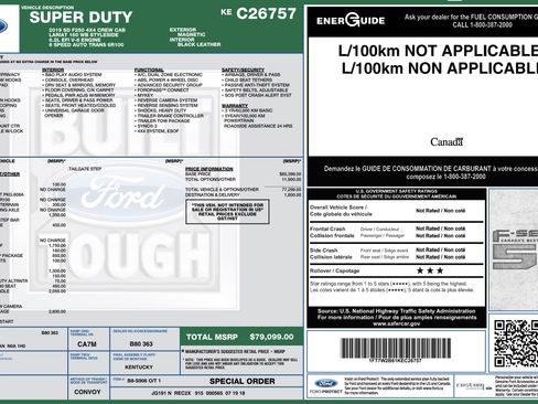 Used 2019 Ford F250 Lariat w/ Lariat Ultimate Package AWD/4WD image 3