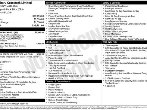 Used 2021 Subaru Crosstrek 2.5i Limited w/ Moonroof Package 2 AWD/4WD image 2