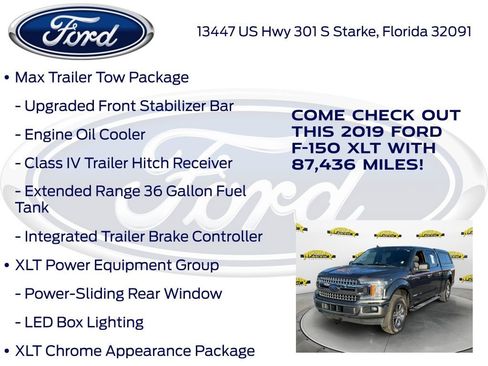 Used 2019 Ford F150 XLT w/ Equipment Group 302A Luxury image 25