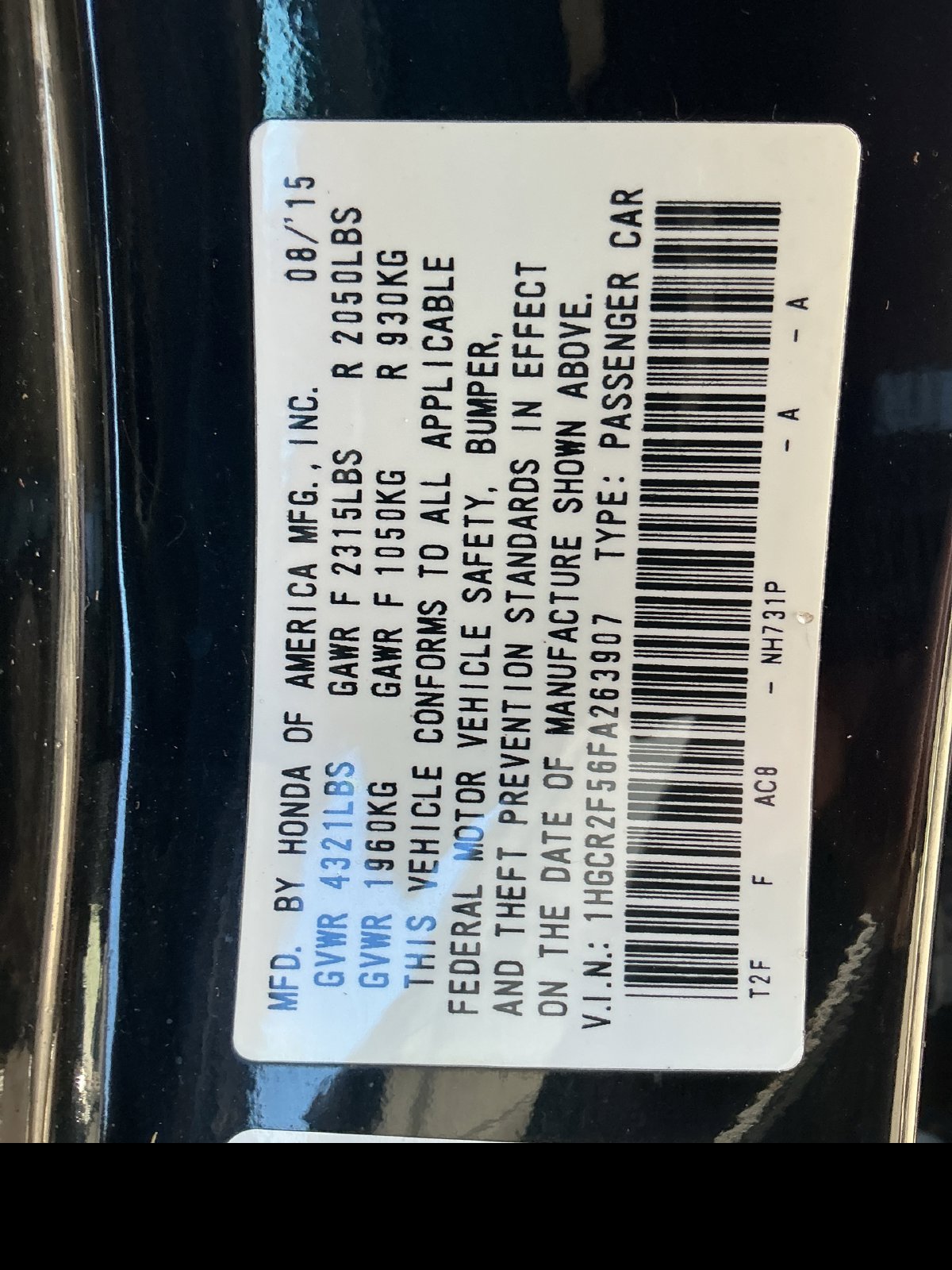 Used 2015 Honda Accord Sport image 28