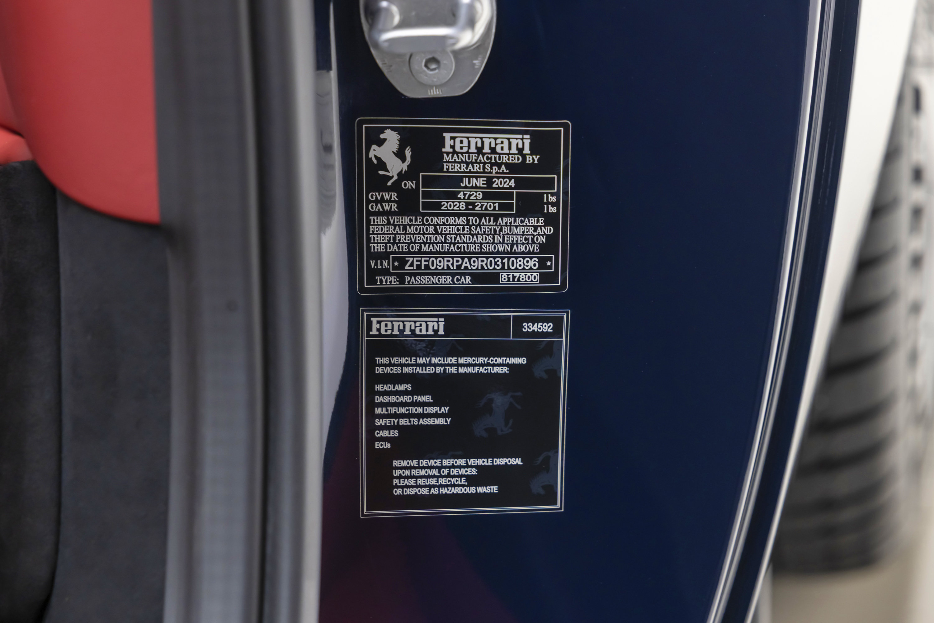 Certified 2024 Ferrari Roma Spider RWD image 71