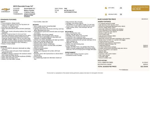 Used 2015 Chevrolet Cruze LT image 3