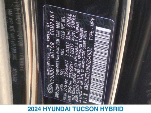 Used 2024 Hyundai Tucson Blue AWD/4WD image 26
