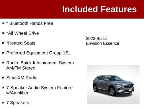 Used 2023 Buick Envision Essence AWD/4WD image 3