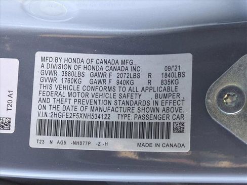 Used 2022 Honda Civic Sport image 23