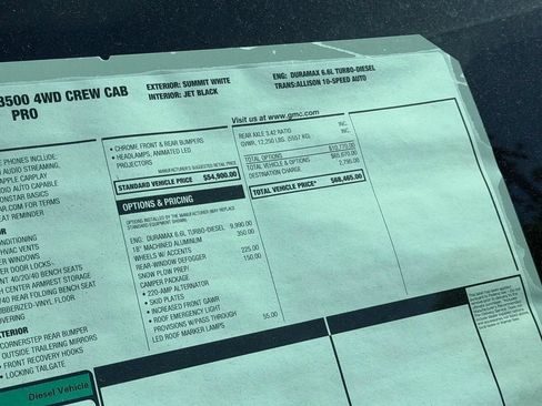 New 2026 GMC Sierra 3500 Pro w/ Snow Plow Prep/Camper Package AWD/4WD image 8