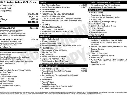 Used 2022 BMW 330i xDrive Sedan w/ Premium Package 2 AWD/4WD image 45