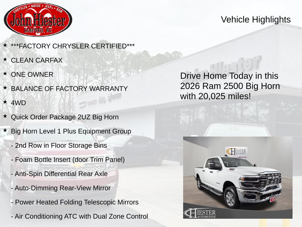Used 2026 RAM 2500 Big Horn AWD/4WD image 5