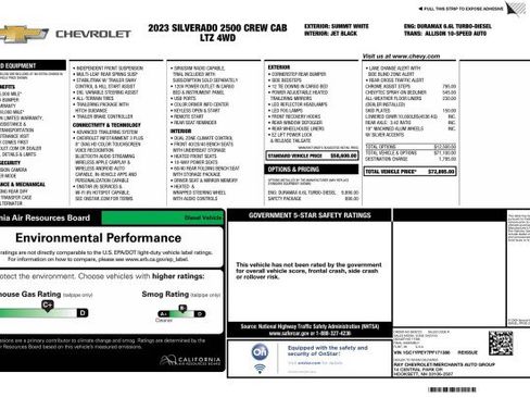 Used 2023 Chevrolet Silverado 2500 LTZ w/ Safety Package AWD/4WD image 2