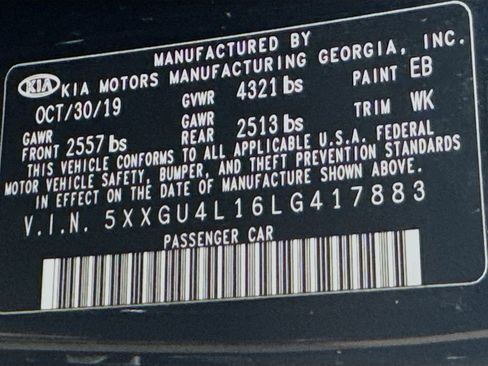 Used 2020 Kia Optima EX image 38