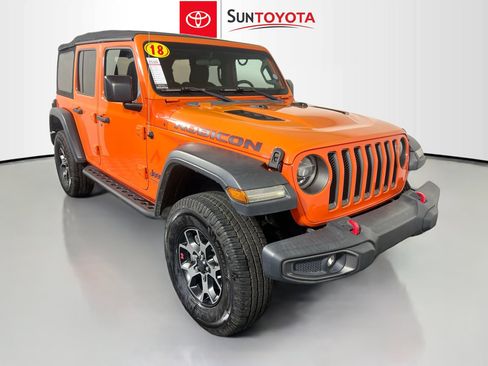 Used 2018 Jeep Wrangler Unlimited Rubicon w/ LED Lighting Group image 1