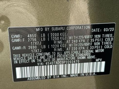 Used 2023 Subaru Outback Premium image 27