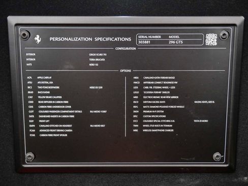 Certified 2024 Ferrari 296 GTS RWD image 37