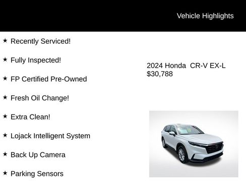 Used 2024 Honda CR-V EX-L image 2