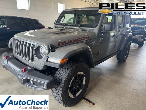 Used 2022 Jeep Wrangler Unlimited Rubicon w/ LED Lighting Group AWD/4WD image 1