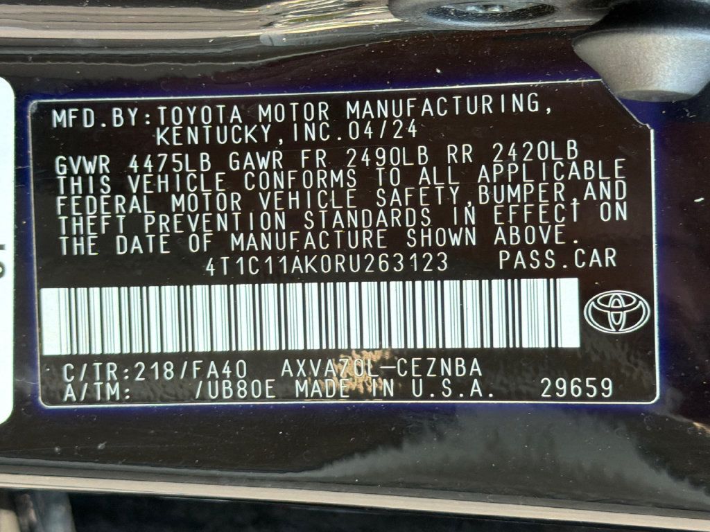 Used 2024 Toyota Camry LE FWD image 35