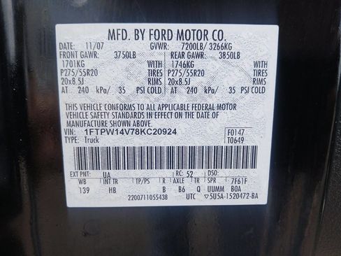 Used 2008 Ford F150 FX4 AWD/4WD image 17