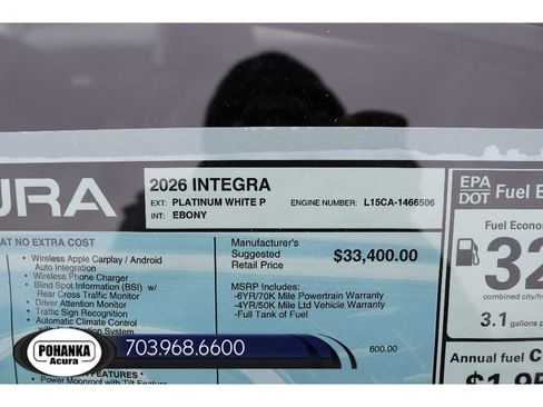 New 2026 Acura Integra Base image 31