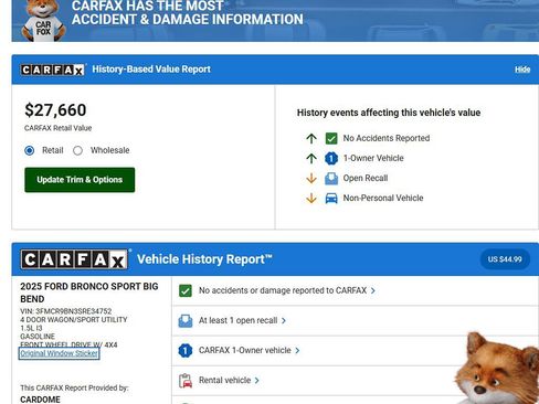 Used 2025 Ford Bronco Sport Big Bend image 12
