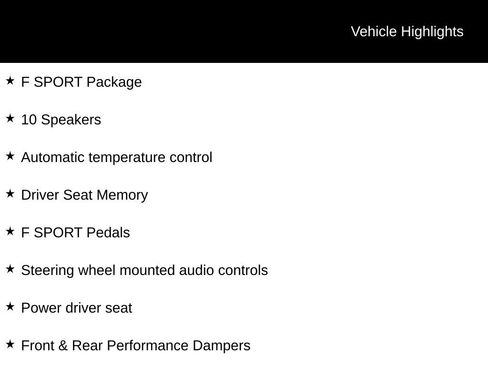 Used 2019 Lexus ES 350 F Sport w/ Accessory Package 2 image 5