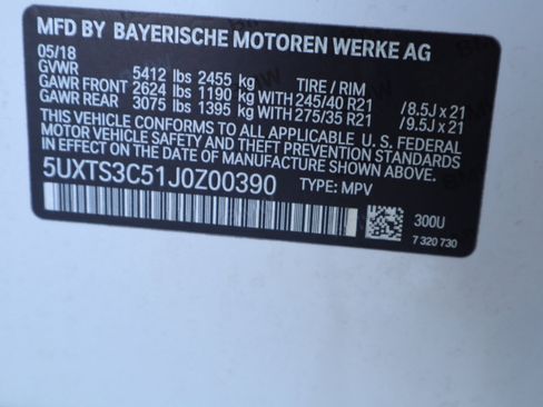 Used 2018 BMW X3 M40i w/ Premium Package image 49