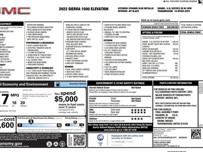 Certified 2023 GMC Sierra 1500 Elevation