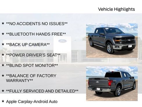 Certified 2025 Ford F150 XLT w/ Equipment Group 301A Standard AWD/4WD image 6
