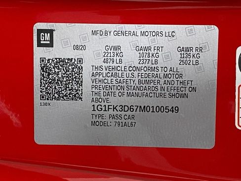 Used 2021 Chevrolet Camaro ZL1 w/ LPO, ZL1 Protection Package RWD image 33