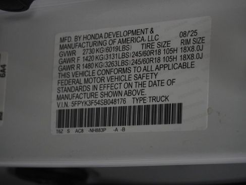 Used 2025 Honda Ridgeline RTL image 53