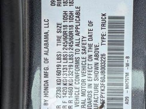 Used 2018 Honda Ridgeline RTL-T image 26