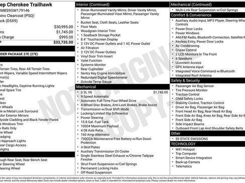 Used 2016 Jeep Cherokee Trailhawk image 7