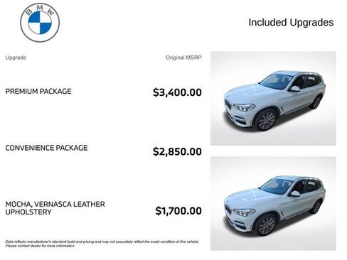 Used 2019 BMW X3 xDrive30i w/ Premium Package AWD/4WD image 3