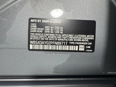 Certified 2023 BMW M3 Competition w/ Executive Package AWD/4WD image 11