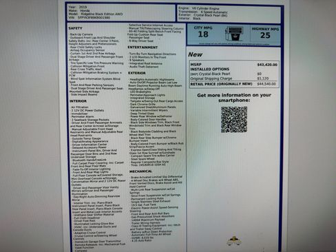 Used 2019 Honda Ridgeline Black Edition image 16