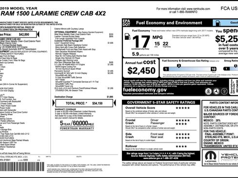 Used 2019 RAM 1500 Laramie RWD image 4