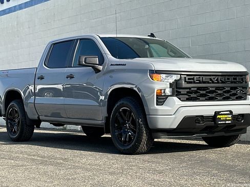 Certified 2024 Chevrolet Silverado 1500 Custom w/ LPO, Dark Essentials Package AWD/4WD image 1