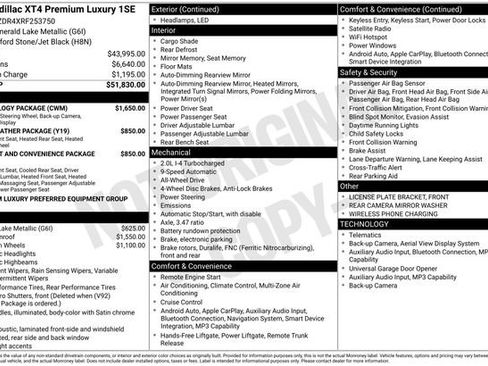 Used 2024 Cadillac XT4 Premium Luxury w/ Technology Package image 36