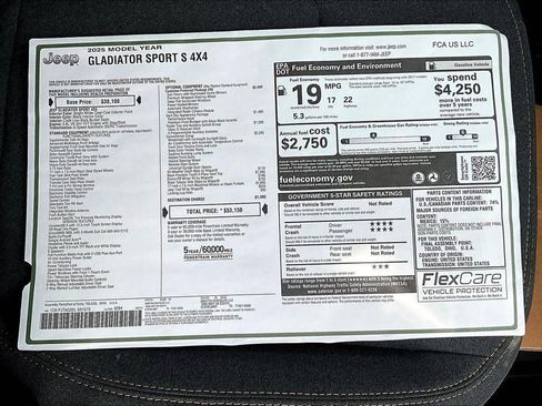 New 2025 Jeep Gladiator Sport image 13