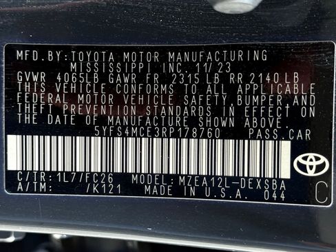 Used 2024 Toyota Corolla SE FWD image 50