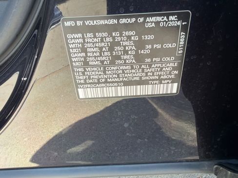 Used 2024 Volkswagen Atlas SEL Premium R-Line AWD/4WD image 21