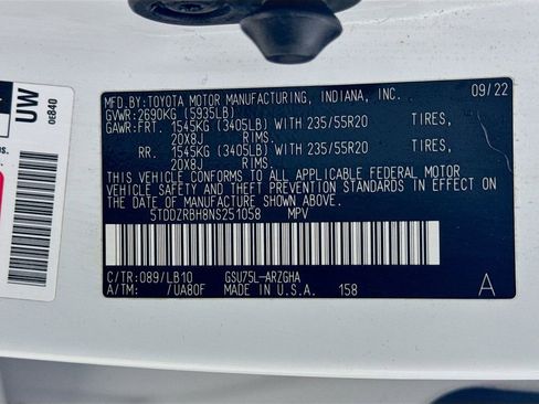 Certified 2022 Toyota Highlander Limited image 29