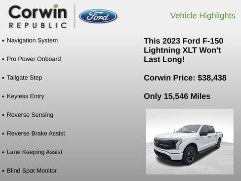 Used 2023 Ford F150 Lightning XLT image 6
