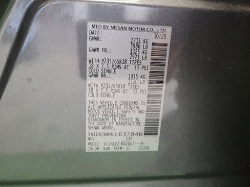 Used 2020 Nissan Pathfinder SV image 33