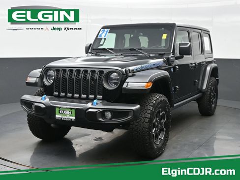 Used 2021 Jeep Wrangler Unlimited Rubicon 4xe w/ Cold Weather Group AWD/4WD image 1