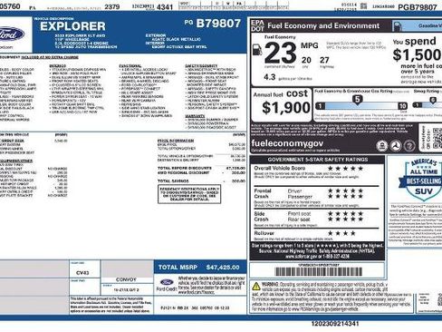 Certified 2023 Ford Explorer XLT w/ Equipment Group 202A AWD/4WD image 6