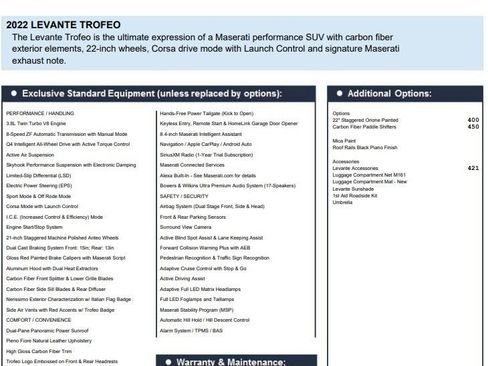 Used 2022 Maserati Levante Trofeo image 2