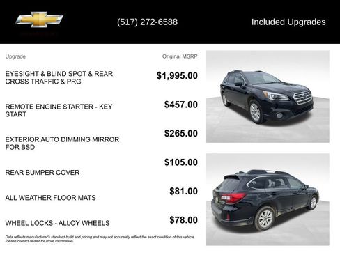 Used 2017 Subaru Outback 2.5i Premium AWD/4WD image 5
