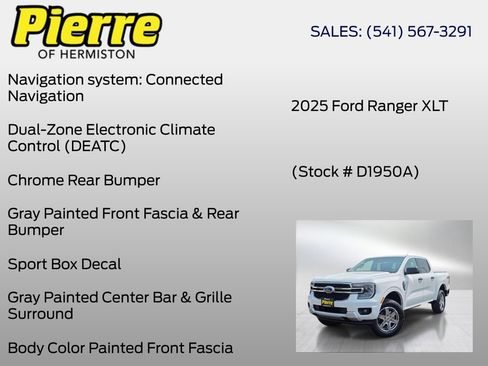 Used 2025 Ford Ranger XLT w/ Equipment Group 301A High AWD/4WD image 18