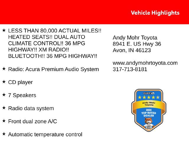 Used 2016 Acura ILX w/ Premium Package FWD image 2